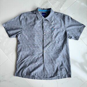 Tommy Bahama Mens Large Button Down Shirt Cotton/Silk Blend